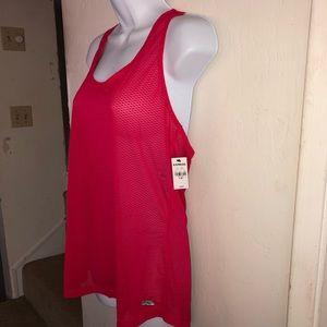 Hot pink mesh racerback tank top express